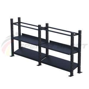 Купить Модульный стеллаж для гантелей, гирь и медболов 3780х430х1200 (2 секции) в Судже 